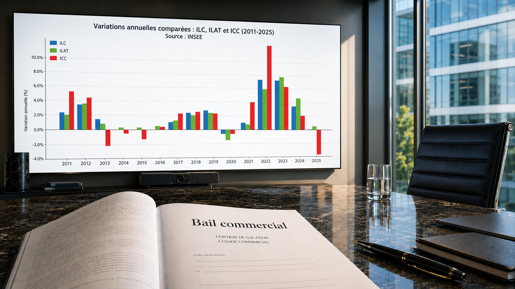 Révision du loyer d’un bail commercial avec les indices ILAT, ILC et ICC en immobilier d’entreprise