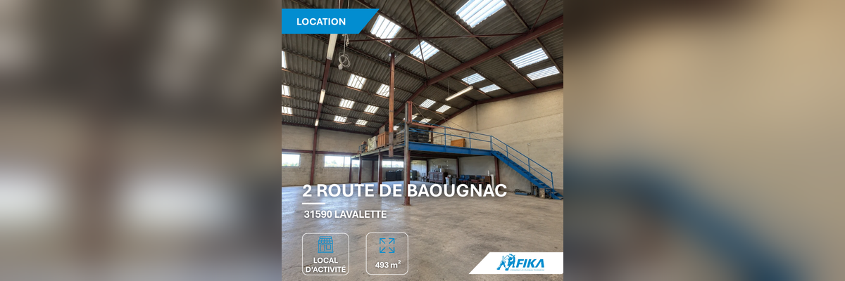 Local d’activité de 493 m² loué par GROUPE TS EXPRESS à Lavalette